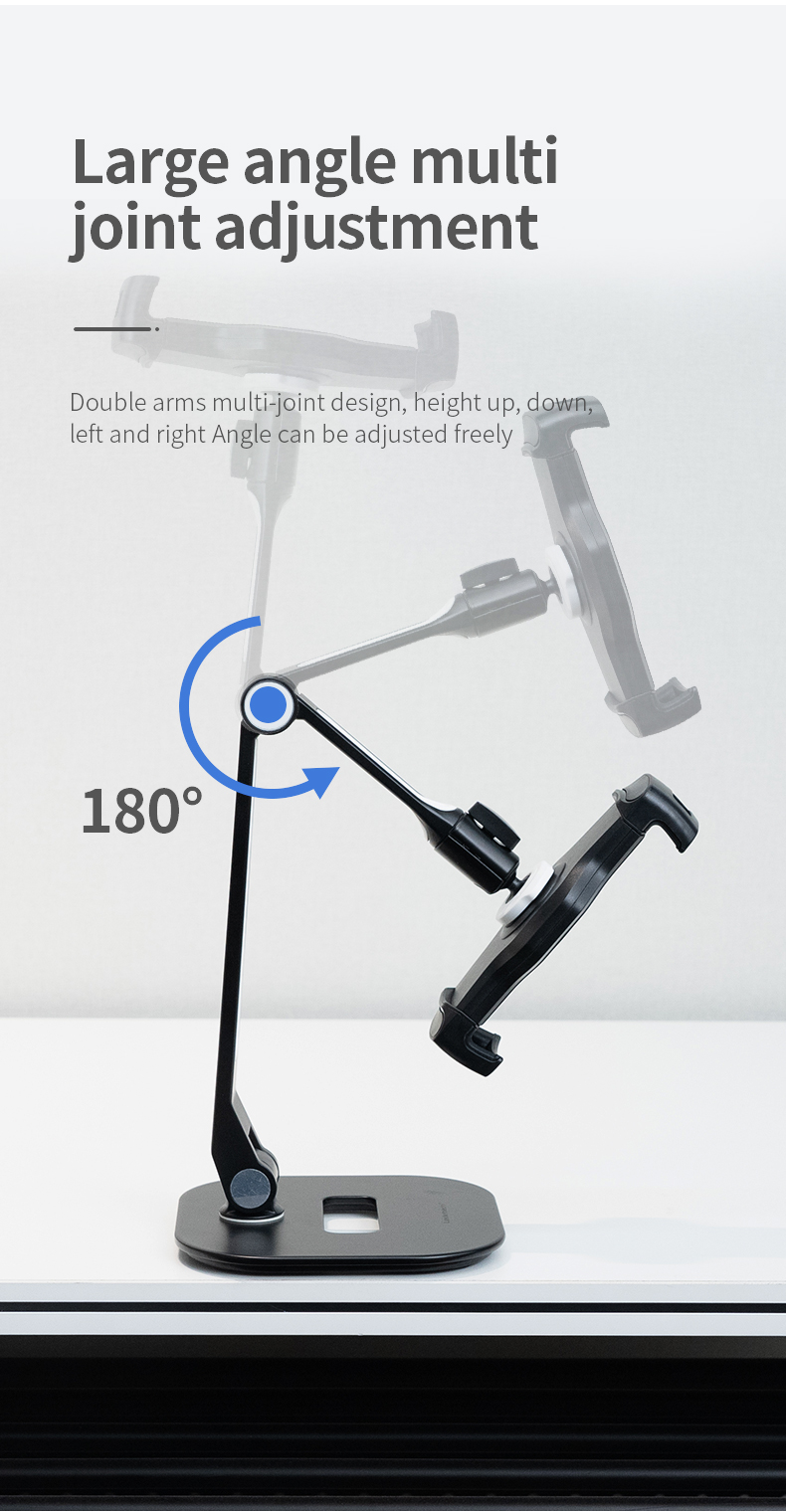 Phone Holder Tablet Stand Aluminium Stand 360 Rotation Aluminum+Plastic  Mobile Accessories  Laptop Free Hands OEM ODE detail