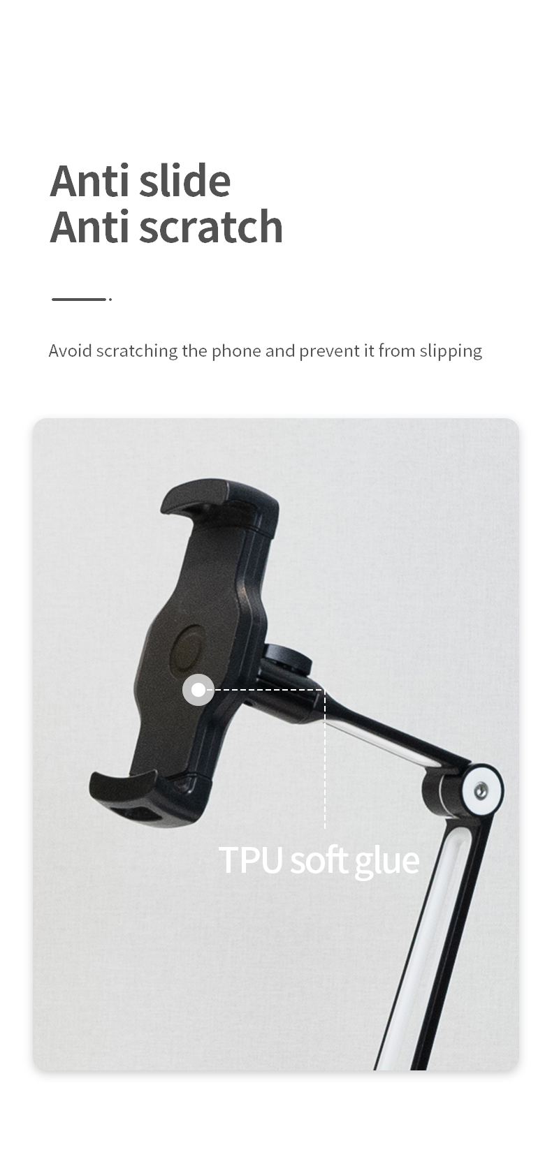 Phone Holder Tablet Stand Aluminium Stand 360 Rotation Aluminum+Plastic  Mobile Accessories  Laptop Free Hands OEM ODE detail