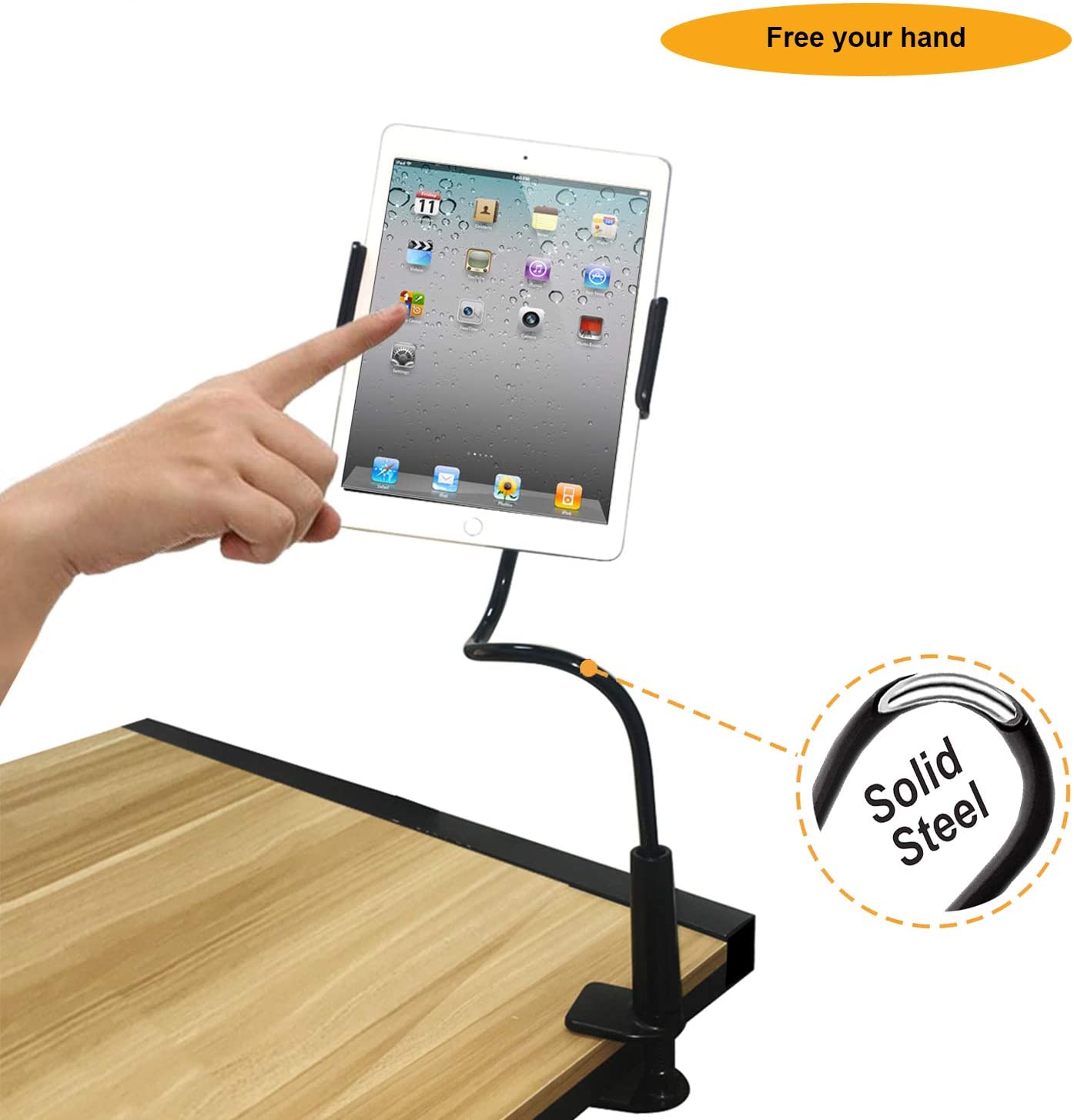 Tablet Stand Holder for Bed Adjustable Gooseneck Phone Holder Flexible Phone Holder for IPad, Samsung Tab, Switch, Kindle detail