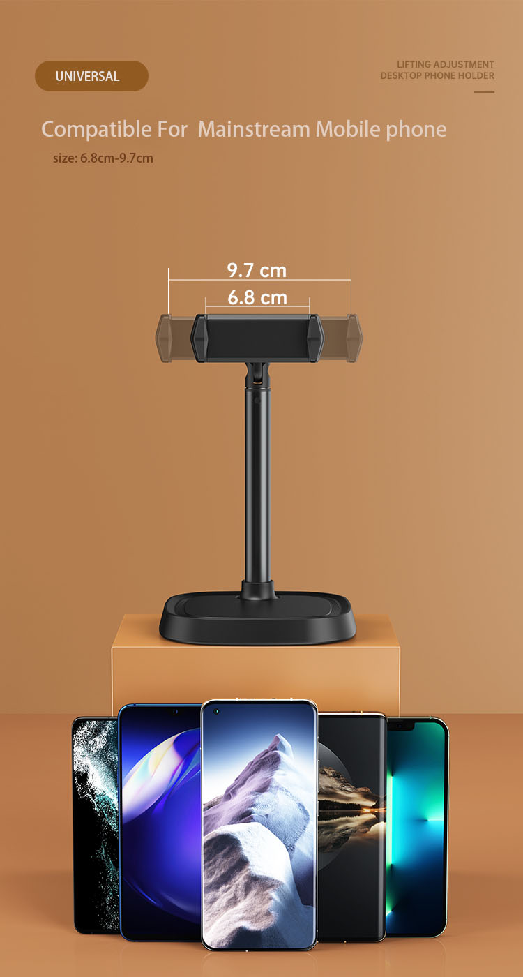Phone Stand Aluminium Alloy Adjustable Folding Desktop Tablet Cell Phone Stand Holder detail