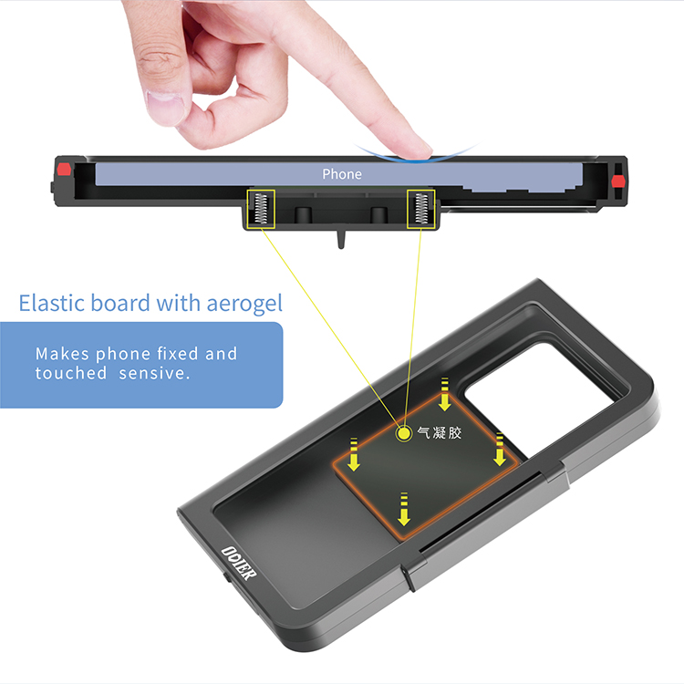 ODIER ODM Portable ABS Phone Holder Waterproof Motorbike Car Cellphone Stand Electric Motor Bicycles Compatible Box Packaging detail