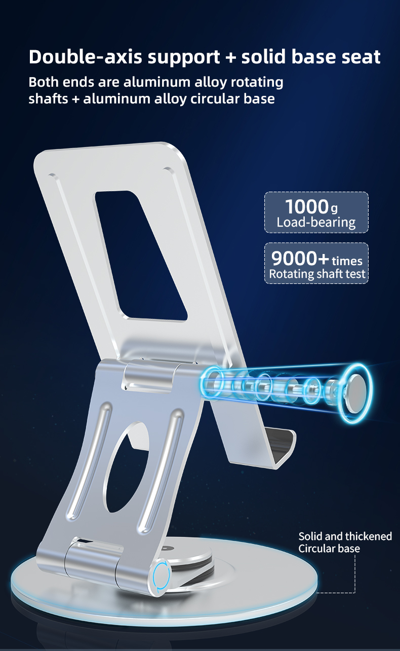 Top Sale High Quality Portable Aluminium Alloy Phone Holder Adjustable Foldable Flexible Cell Phone Stand Phone Accessory detail