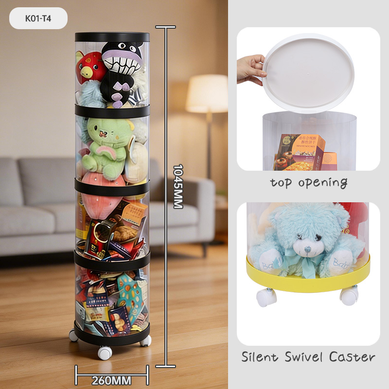 Premium Black Foldable Multifunctional Minimalist Stackable Eco-Friendly PET+PP Toy Storage Holder Office Stationery Kids product view