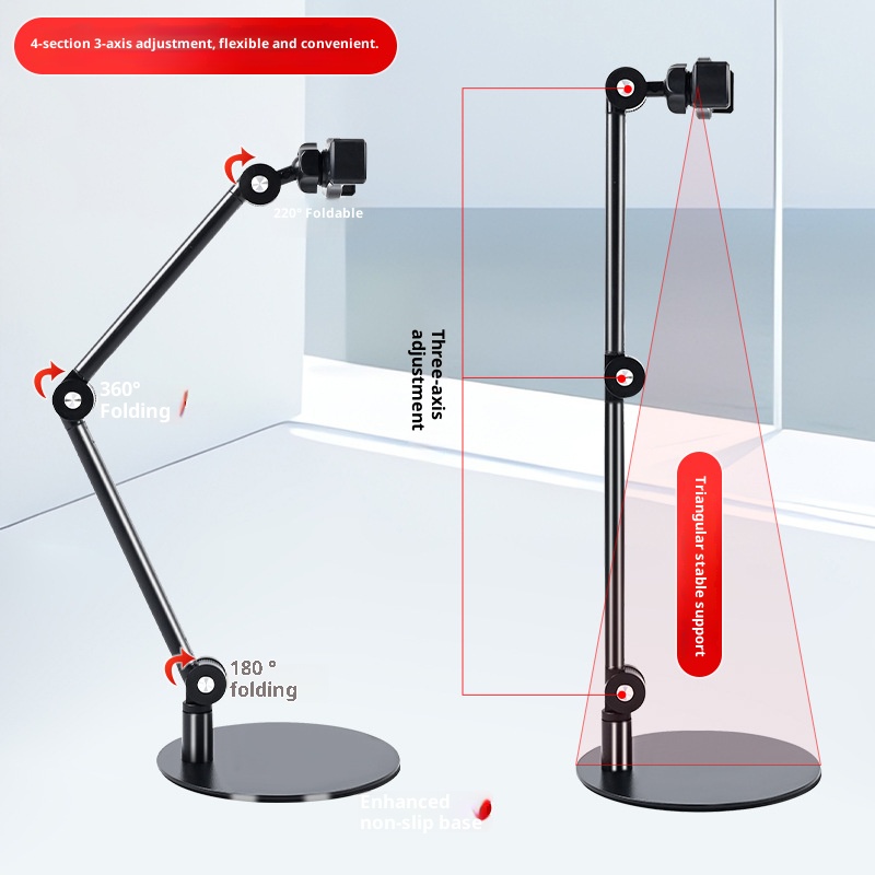 Mobile Phone Swivel Stand Tablet Adjustable Floor-mounted Cantilever Stand 360-degree Rotation Adjustable Lazy Chair Stand detail