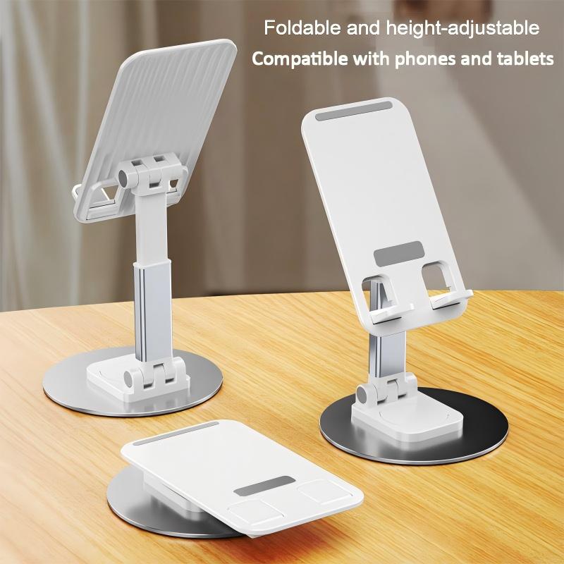 Factory Direct Desktop Phone Holder 360° Rotation Aluminum Alloy Carbon Steel Height Adjustable Anti-Slip Silicone OEM ODM detail
