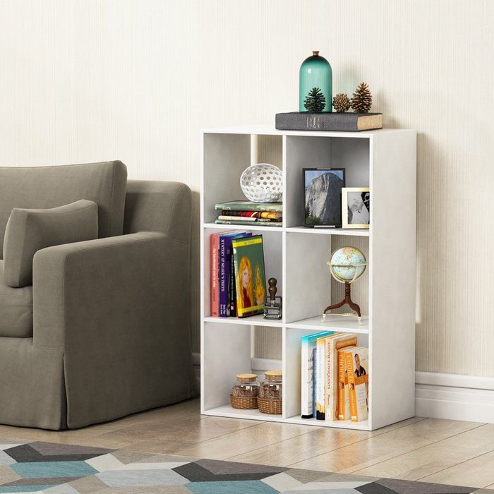 Contemporary 5-Cube Wooden Eco-Friendly Durable Bookshelves Panel Style for Home Office Living Room Workshop Modern Furniture detail