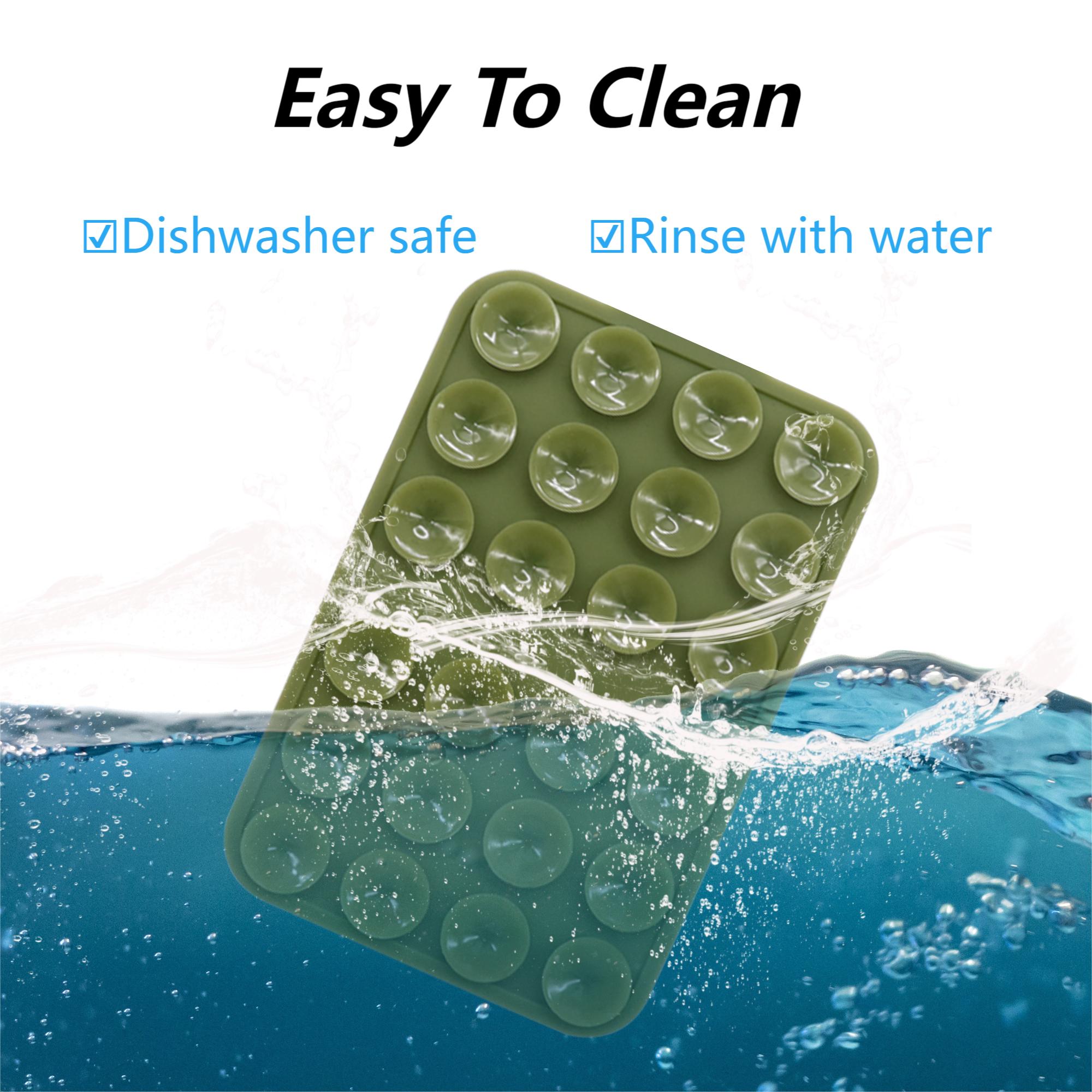 New Phone Mount Silicon Adhesive Phone Accessory for iPhone Multiiuse Silicone Sticky Grip Double-sided Suction Phone Case Mount product view