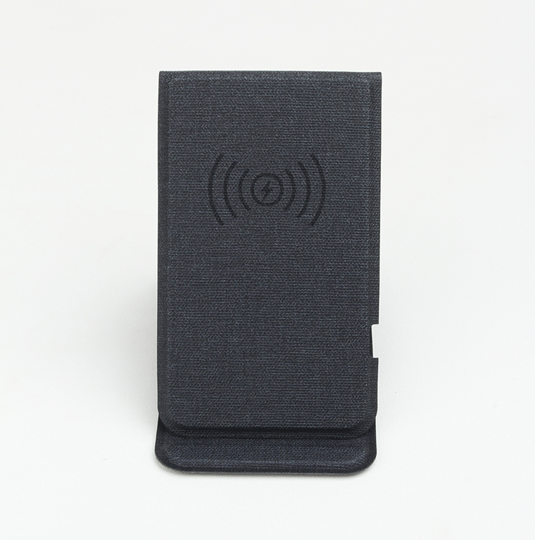 Kingsoil Wholesale 15W Fast Charging PU Leather Phone Stand, Foldable Wireless Charger with Type-C Port product view