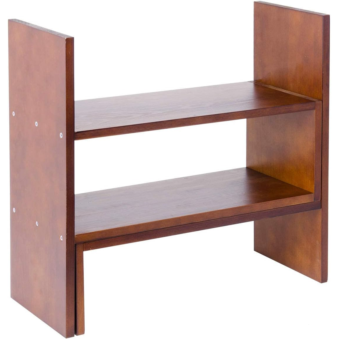 Wood Desktop Organizer Caddy - Desk Organizer Countertop Shelf Bookcase Display Stand Age detail