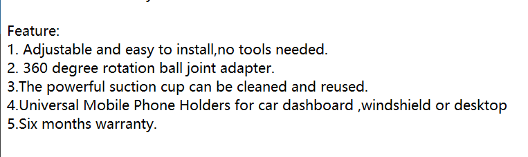 Hot Sale Mobile Car Mount Phone Accessories Universal Car Windshield Stand Dashboard Phone Holder for Smartphone detail