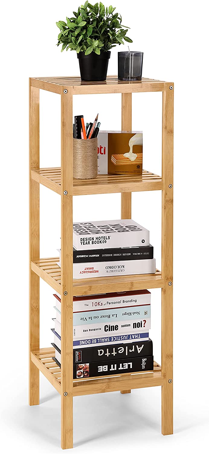Ins Wholesale Bamboo Desktop Organizer Book Shelf for Home Standing Desktop Bookshelf detail