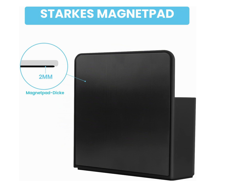 Magnetic Square Storage Box Pen Holder Marker School Supplies Eraser Fridge Organizer Office Locker ABS Plastic detail