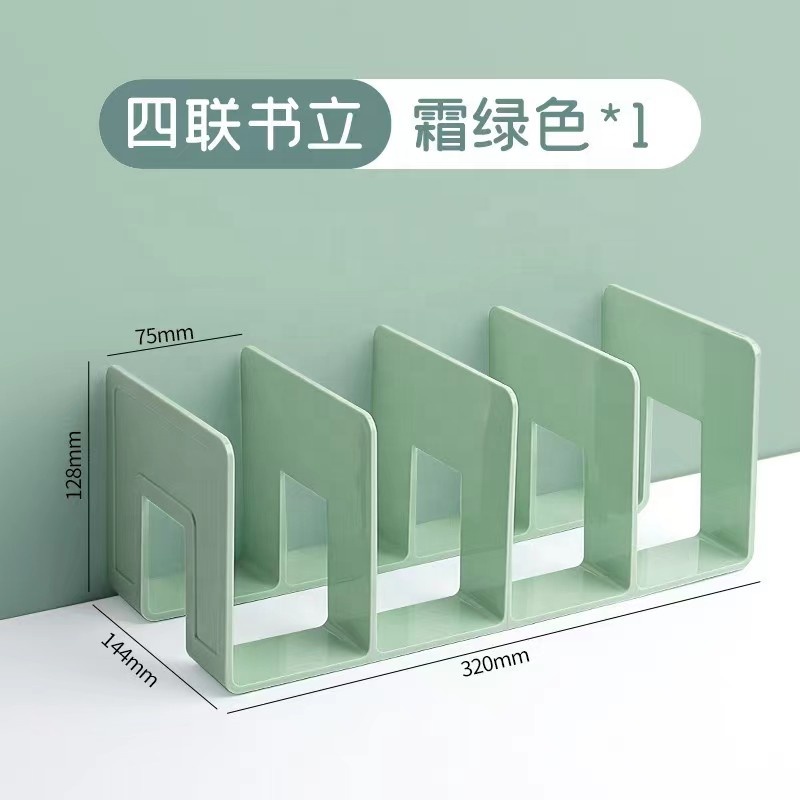 Transparent Acrylic Bookstand Desktop Bookshelf Book Storage Desk Shelving Display Shelf Wholesale detail