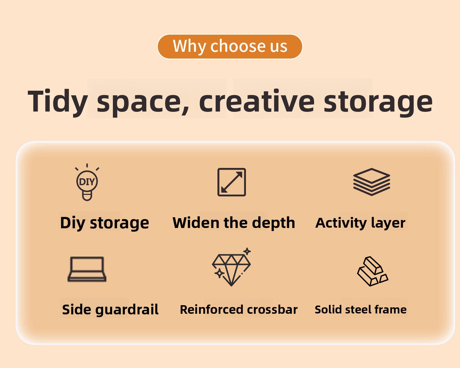 Durable Desktop Shelf Table DIY Pegboard Bookshelf Computer Desk Multi-Layer Storage Rack Office Display Rack Precious Metals detail