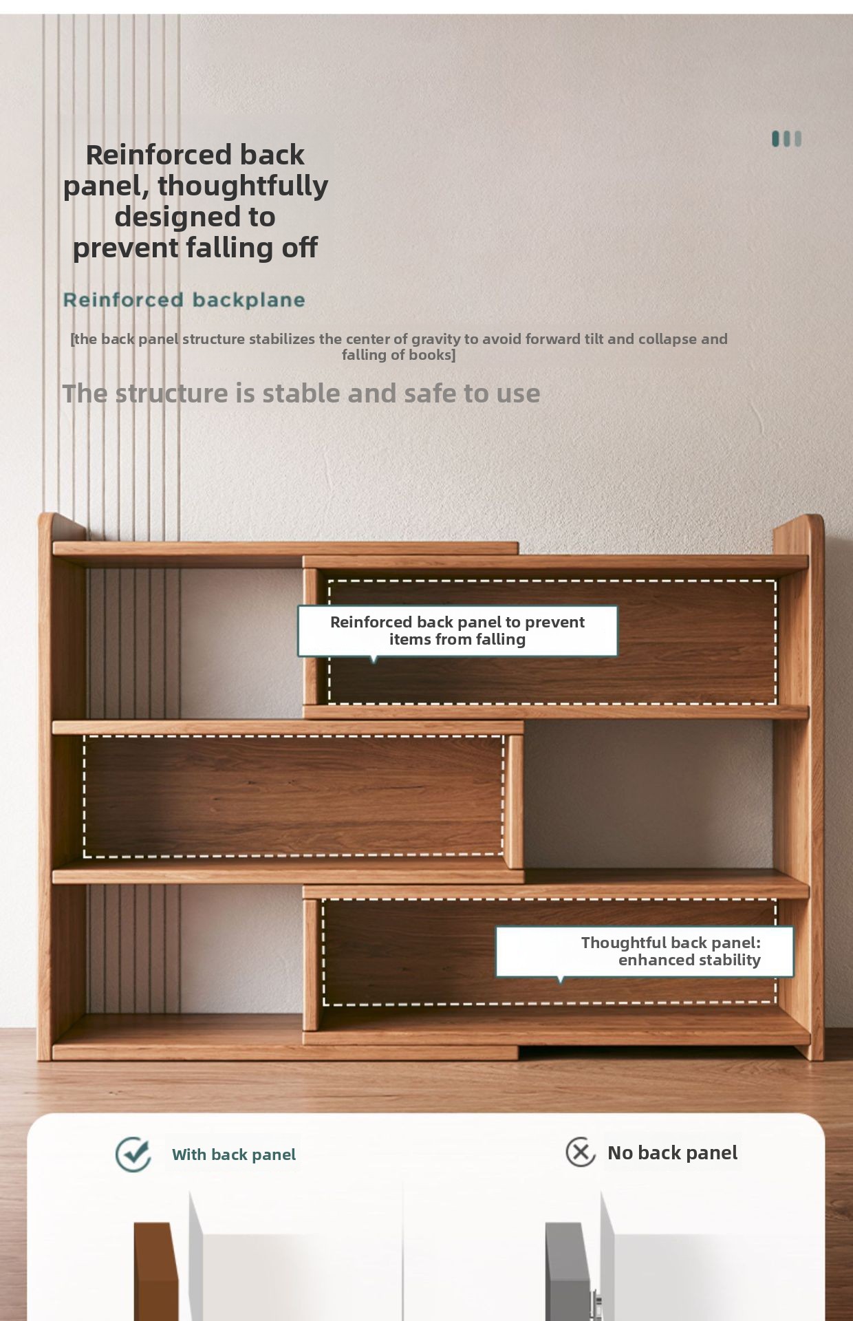 Bamboo Wood Multi-Layer Desktop Bookshelf Small Storage Rack Organizer for Office Home Student Study Bookcase Custom Logo OEM detail