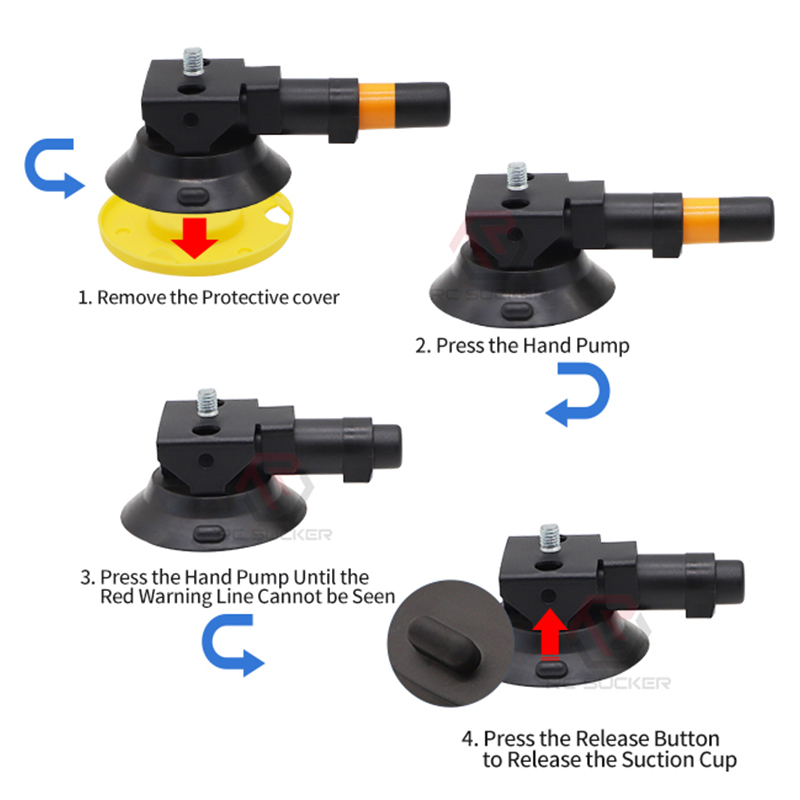 3'' Vacuum Suction Cup Hand Pump 75mm Vacuum Sucker Suction Cup Phone Stand Camera Bracket product view