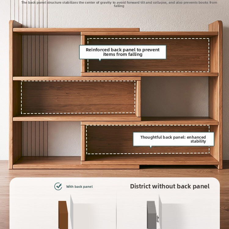 Custom Modern Desktop Extendable Bookshelf Storage Rack Standing Storage Cabinet Office Simple Student Home Small Bookcase product view