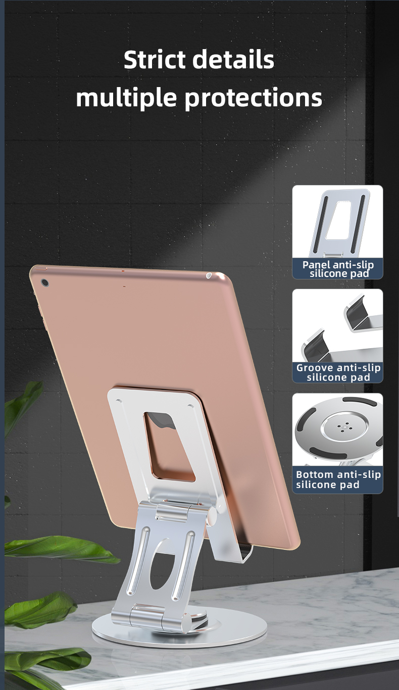 Top Sale High Quality Portable Aluminium Alloy Phone Holder Adjustable Foldable Flexible Cell Phone Stand Phone Accessory detail