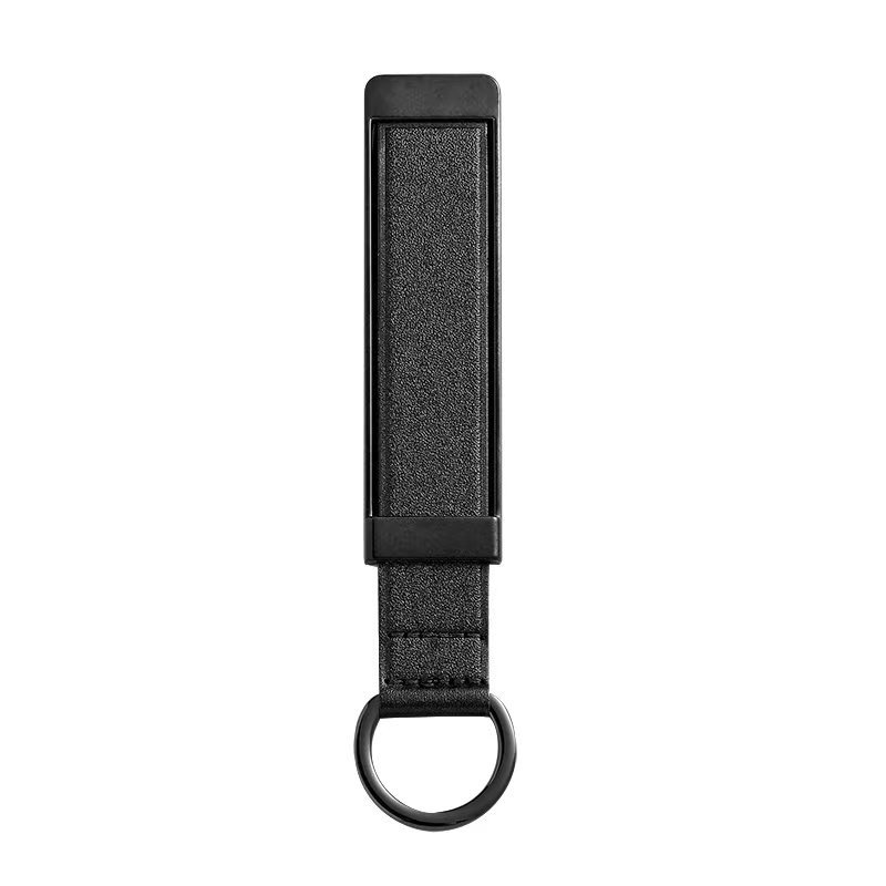 Waterproof PU Leather Phone Stand with Stainless Steel PC Magnetic Insert Flexible Dashboard Mounting Mobile Phone Holder product view