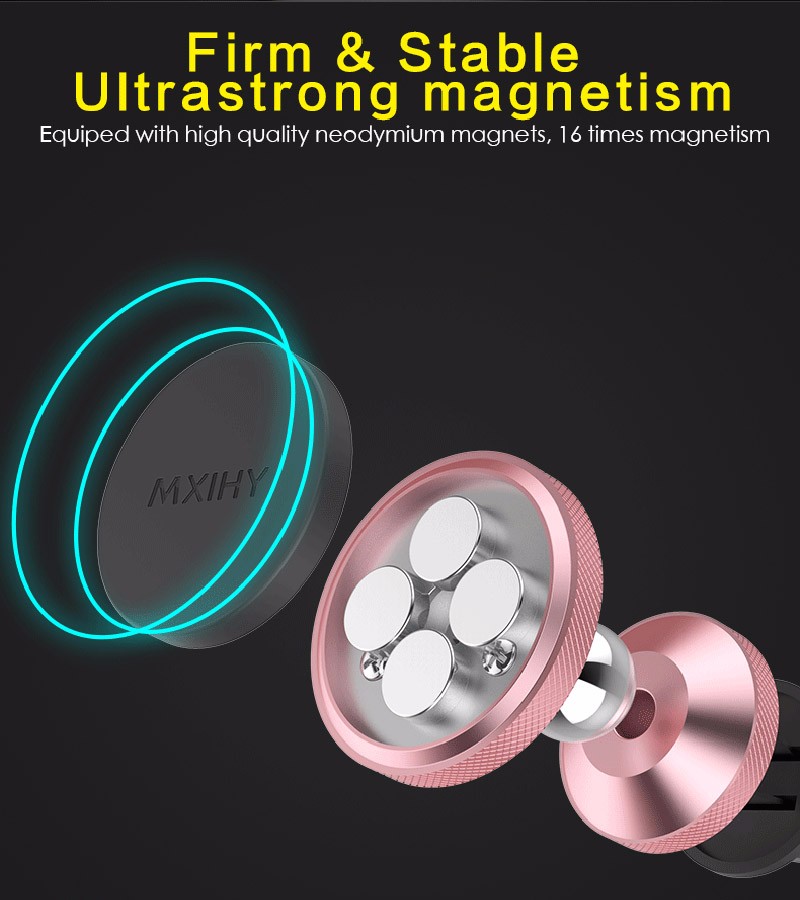Strong Magnetic Flexible 360 Degree Rotating Adjustable Height Car Phone Holder for All Smartphones product view
