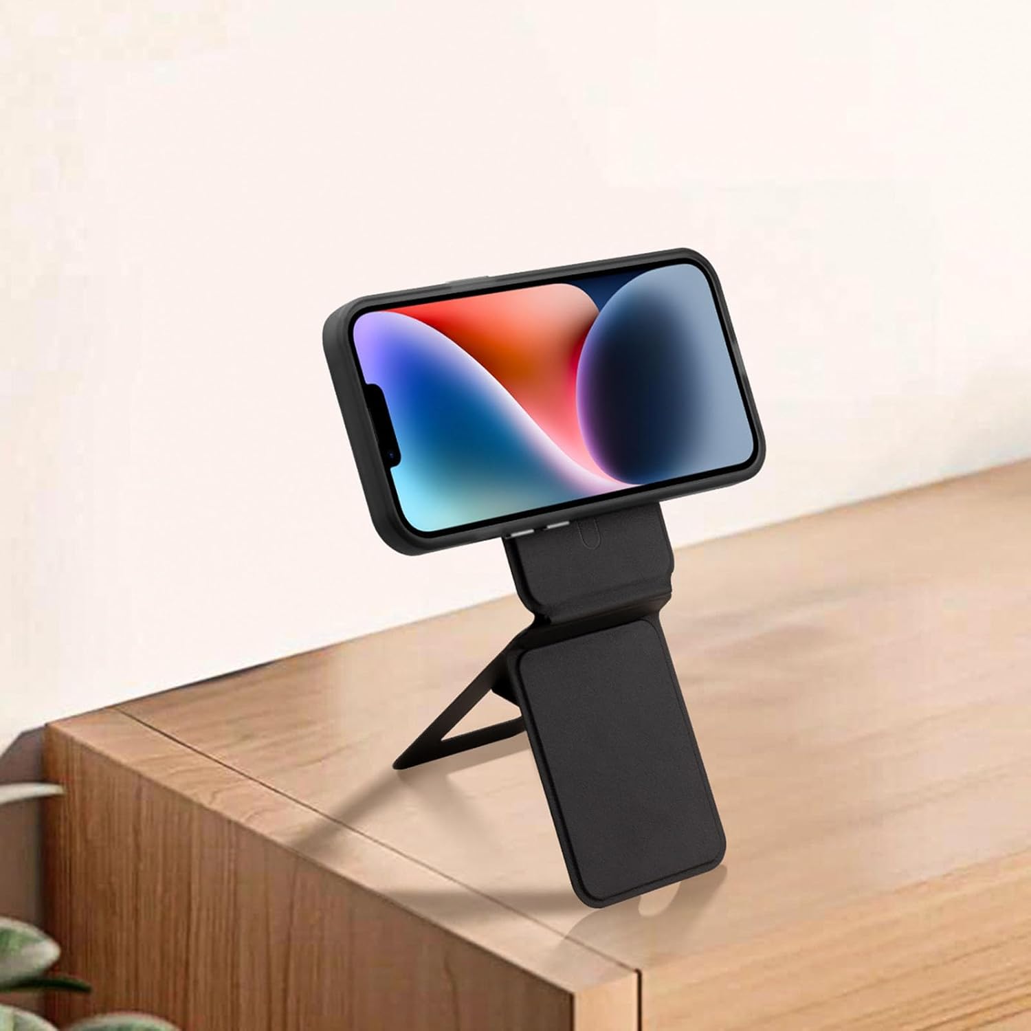 2 in 1 Phones Stand & Card Holder with Not Slip Feet for Stable Placement During Photography Meeting Stand Phones Mount detail