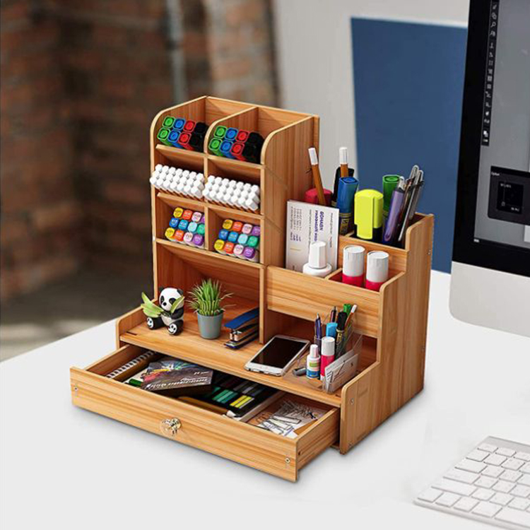 Creative Multi-Functional Pen Holder Desk Organizer Storage Box Modern Student Desktop Pen Rack Office Supplies detail