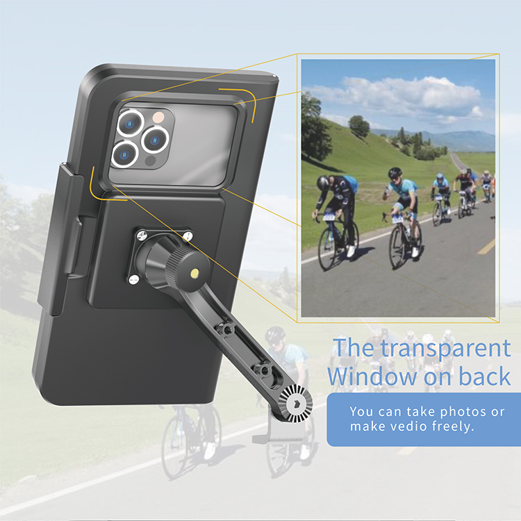 ODIER ODM Portable ABS Phone Holder Waterproof Motorbike Car Cellphone Stand Electric Motor Bicycles Compatible Box Packaging detail