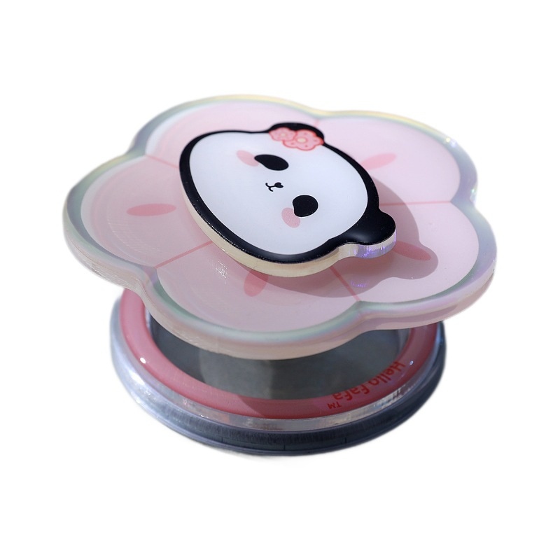 Cherry Chinese Style New Acrylic Mobile Phone Holder Panda Flower Design for Airbag Telescopic Bracket Dramatically Desktop product view