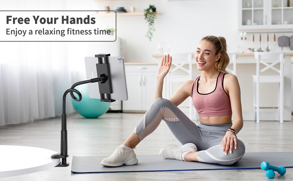 Tablet Stand Holder for Bed Adjustable Gooseneck Phone Holder Flexible Phone Holder for IPad, Samsung Tab, Switch, Kindle detail