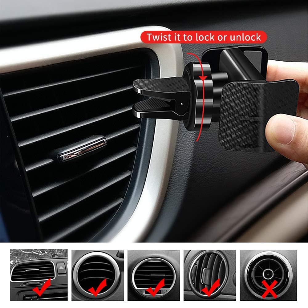 360 Degree Rotating Car Phone Holder Universal Air Outlet Bracket Multifunctional Mobile Phone Stand for Automobiles product view