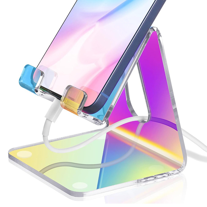 Transparent Acrylic Display Stand Creative Desktop Cross-Border Design Wholesale Enterprise Advertising Customization for Phone product view