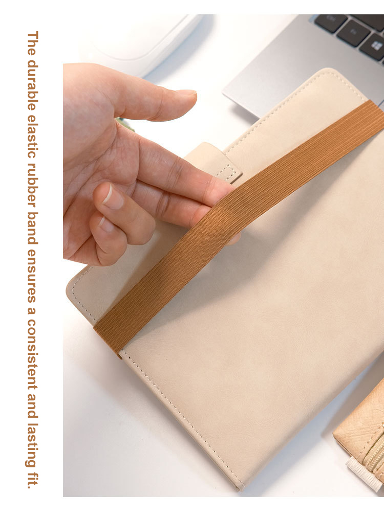 GF/OEM GFS-5132 Pencil Case Elastic Band Notebook Pen Holder Portable Dupont Paper Zipper Waterproof School Office Use 19.5x5cm detail