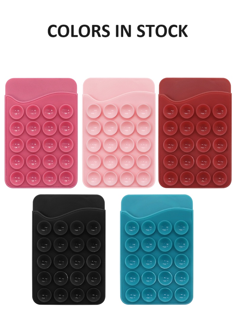 Reusable Hands-free Suction Cup Phone Holder Magnetic Phone Mount Card Wallet Phone Stand Mobile Holder detail