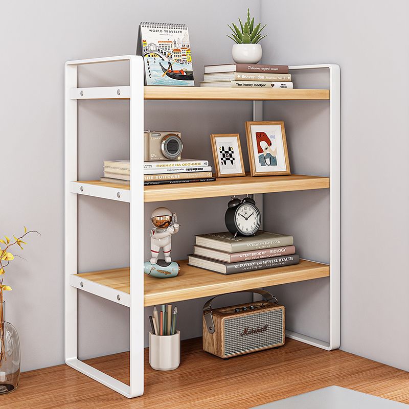 Modern Style Multi-Layer Desktop Organizer Simple Office Desk Storage Rack with Small Iron Student Bookshelf product view