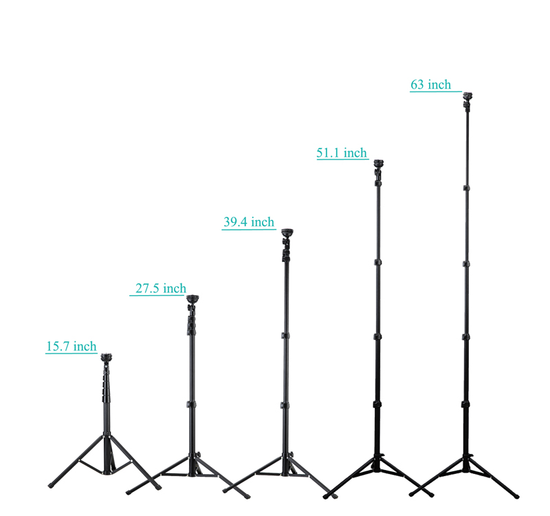 Fotopro Heavy Duty Extendable Tripod Stand Selfie Stick Tripod With Remote Control for Phone detail