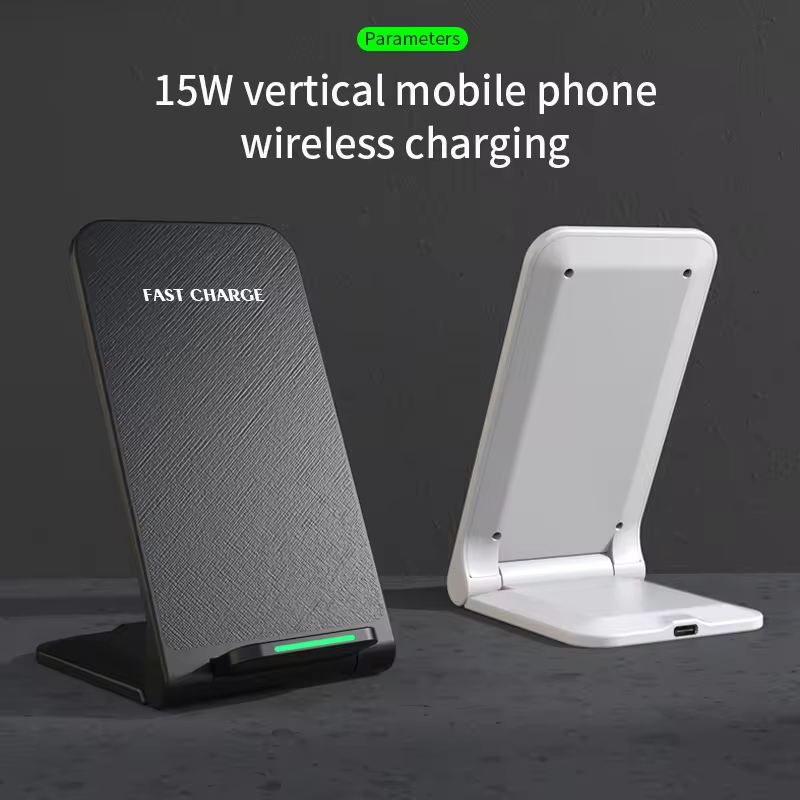 15W Foldable Fast Wireless Charger Stand New Desktop Phone Holder with 15W Fast Charging product view