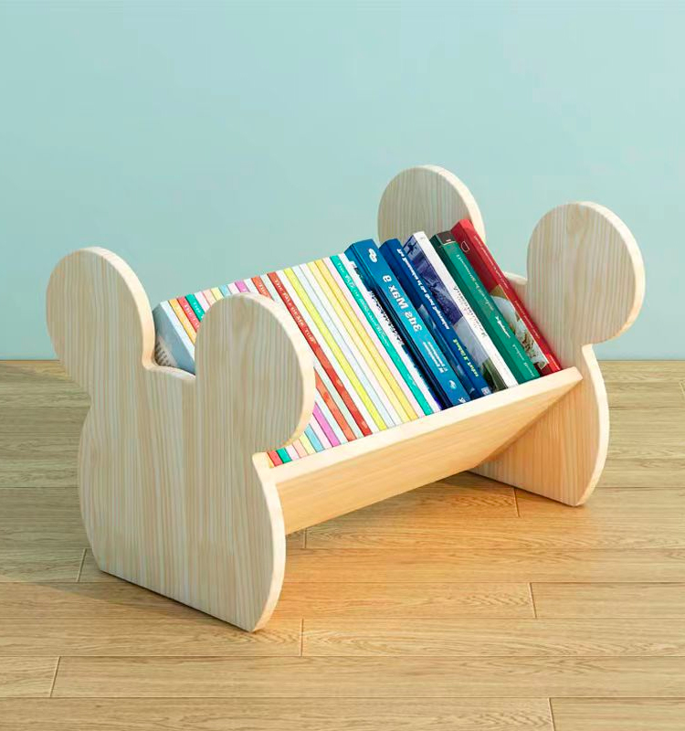 Desktop Bookshelf Organizer Desk Bedroom Shelves Countertop Bookcase Standing Shelf for Seasoning Plants Books detail