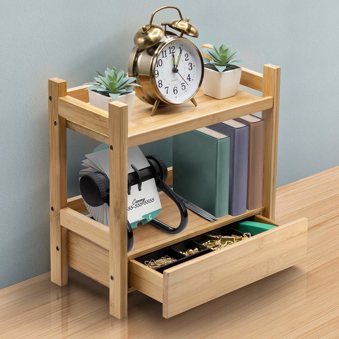Customized Cheap Natural Bamboo Living Room Corner Expandable Modern Minimalist Bookshelf Storage Rack detail