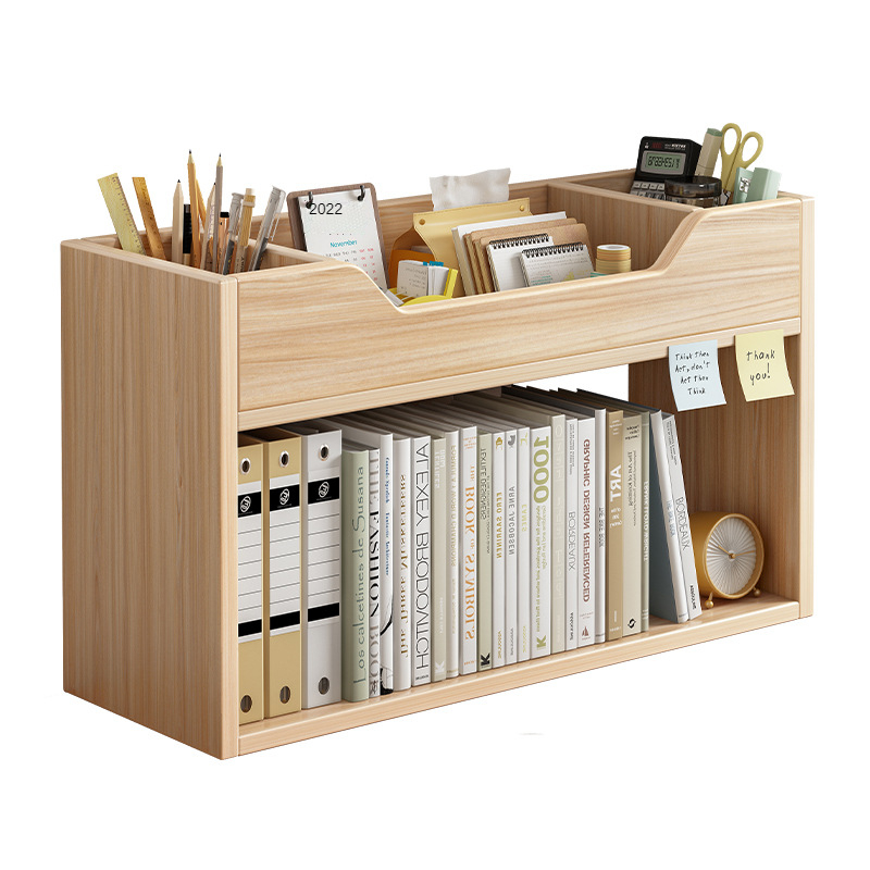 Simple Bookshelf on the Desktop Small Bookcase Student Dormitory Desk Storage Rack