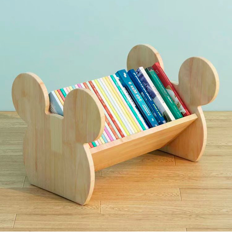 Desktop Bookshelf Organizer Desk Bedroom Shelves Countertop Bookcase Standing Shelf for Seasoning Plants Books detail
