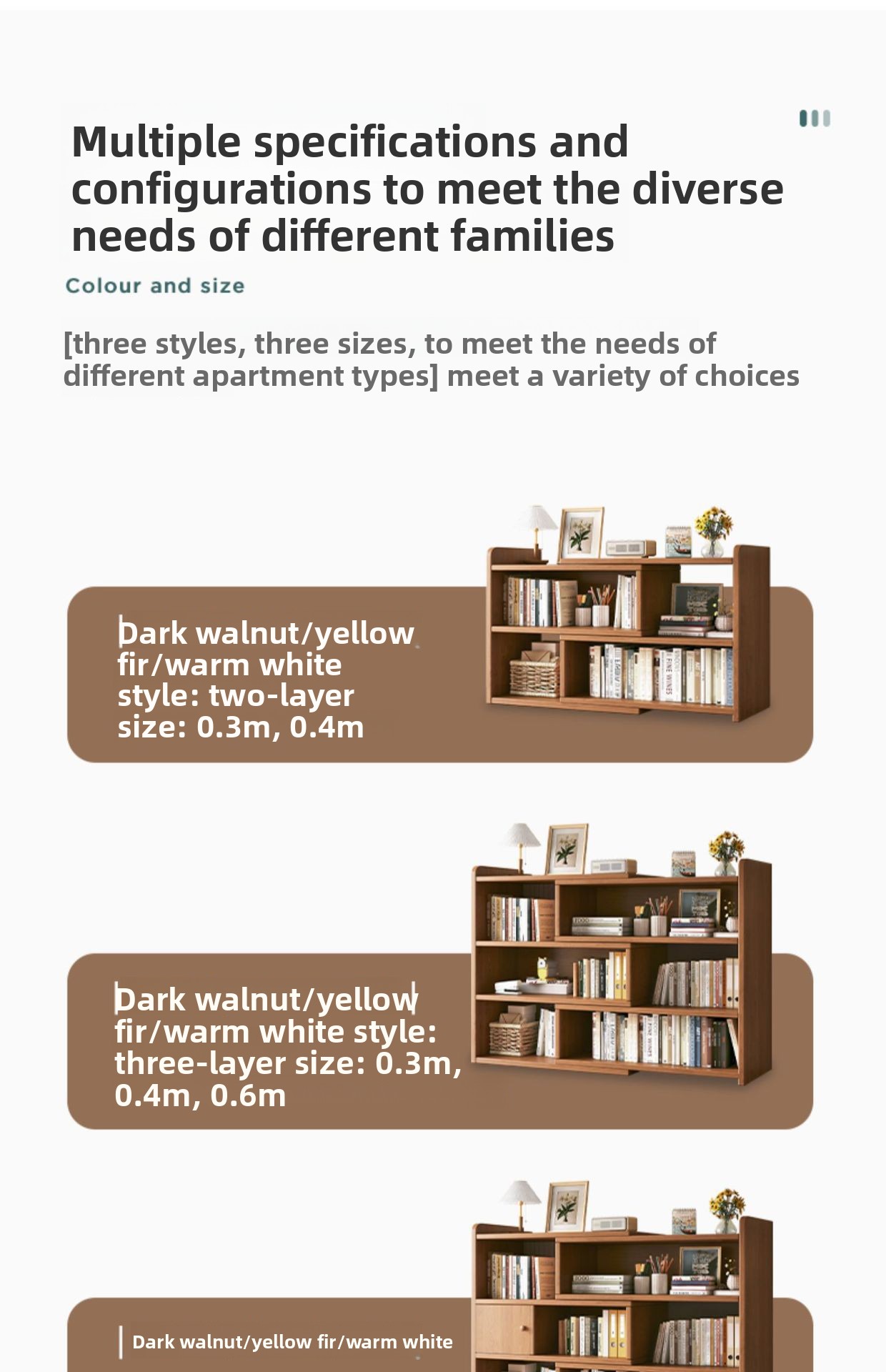 Bamboo Wood Multi-Layer Desktop Bookshelf Small Storage Rack Organizer for Office Home Student Study Bookcase Custom Logo OEM detail