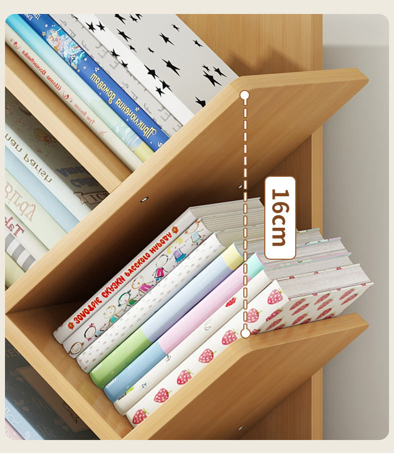 Best Seller Bamboo Simple Desktop Book Shelf Multilayer Organizer Storage Racks Small Bookshelf for Students and Kids detail