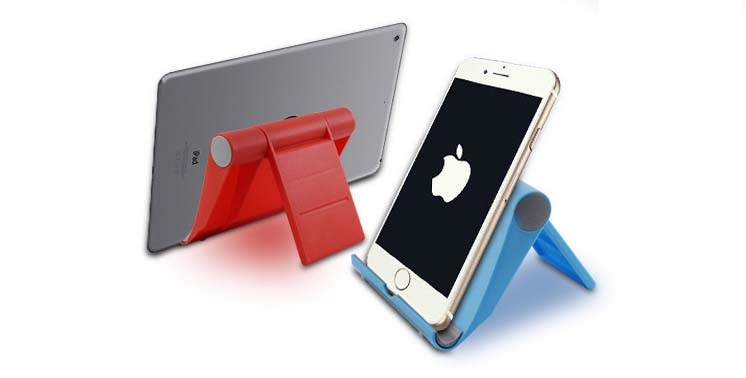 Wholesale Plastic Mobile Phone Stand Folding Desktop Cell Phone Holder Table Stand detail