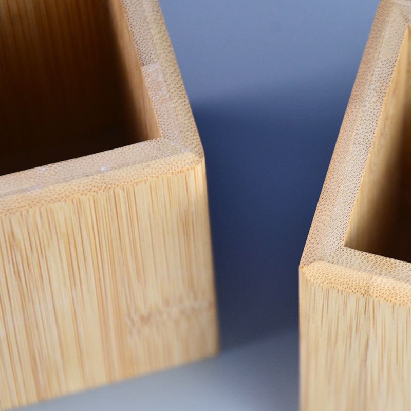 Office Supplies Student Multi-Purpose Natural Bamboo Stationery Storage Box Pen Holder Dimensional Tolerance 1mm Weight detail