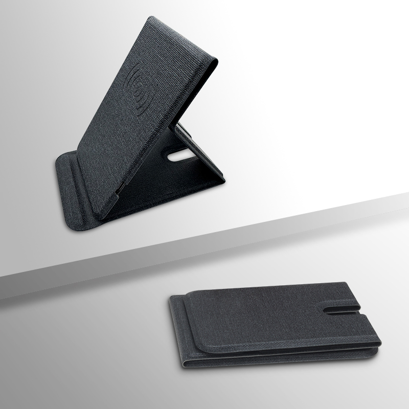 Kingsoil Wholesale 15W Fast Charging PU Leather Phone Stand, Foldable Wireless Charger with Type-C Port detail