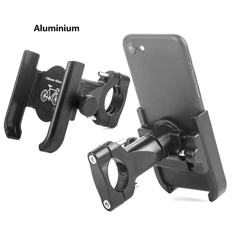 Aluminum Bike/Motorcycle Phone Mount Holder 360 Adjustable Flexible Handlebar Fix Universal Cell Phone Stand