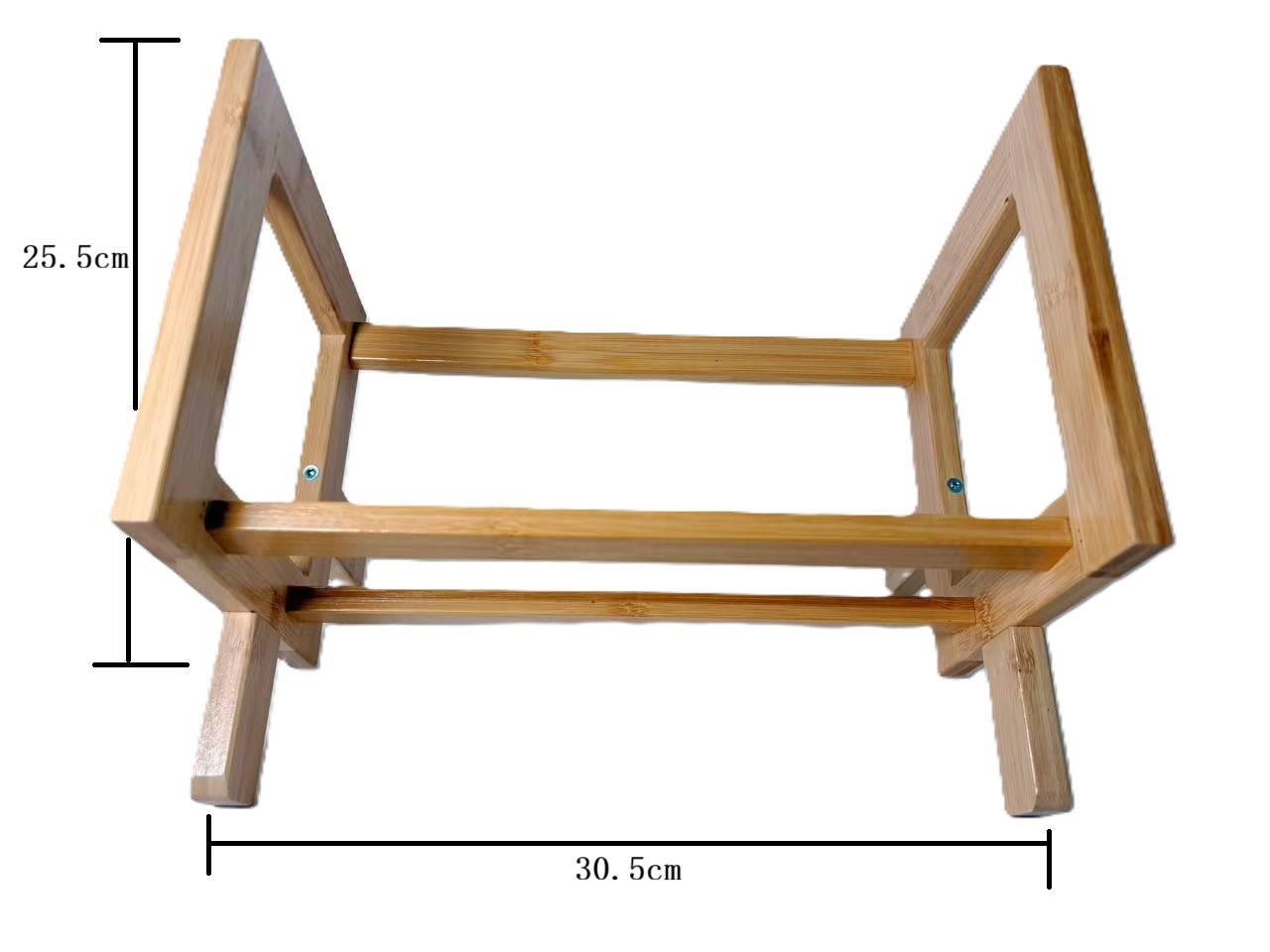 Simple Eco-Friendly Classic Bamboo Tabletop Small Bookshelf Storage Rack for Office/Study Use Bolt Inserting Type Non-Folding product view