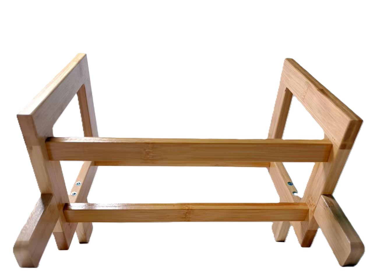 Simple Eco-Friendly Classic Bamboo Tabletop Small Bookshelf Storage Rack for Office/Study Use Bolt Inserting Type Non-Folding product view