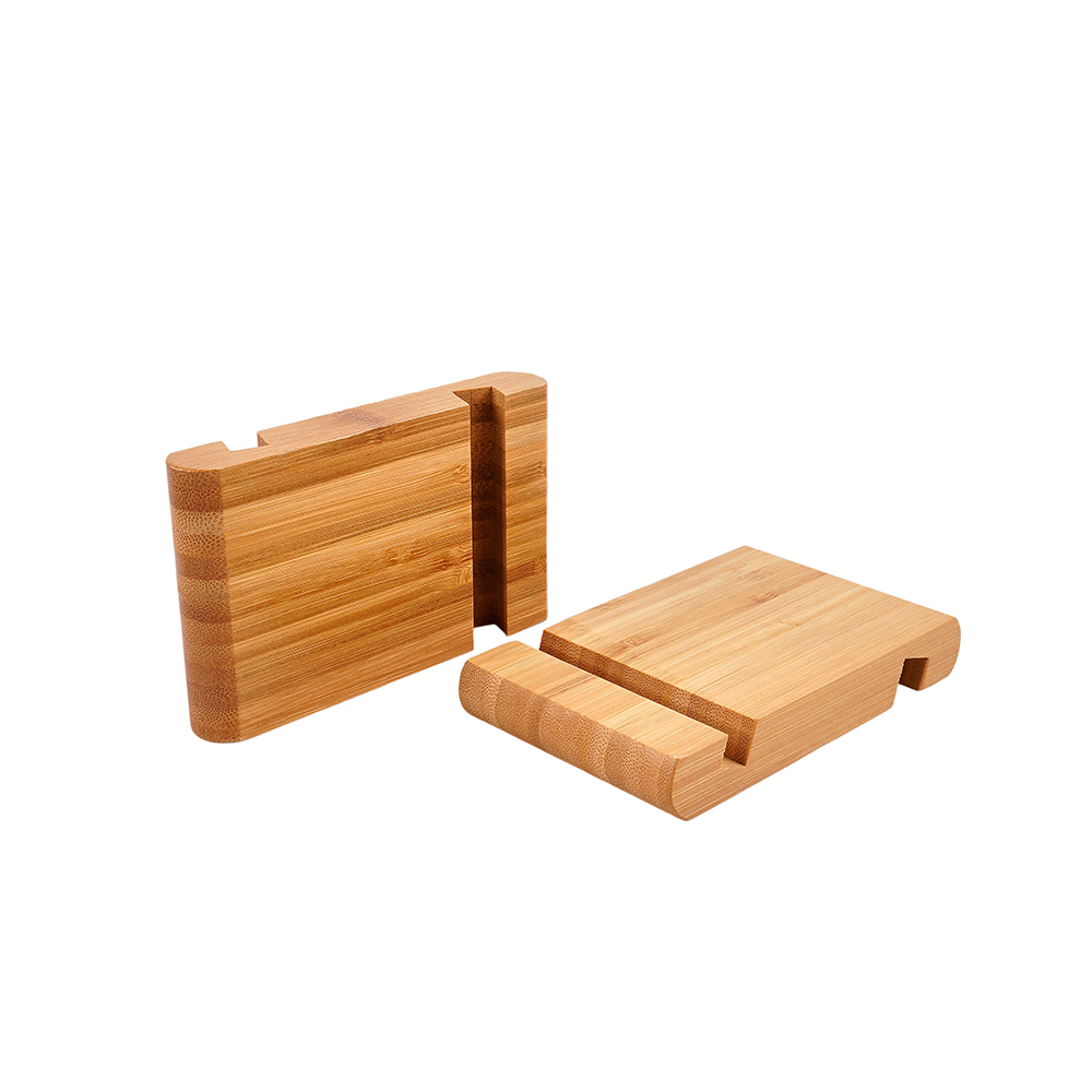 Customized Bamboo and Wood Smartphone Stand Desktop Phone Stand product view