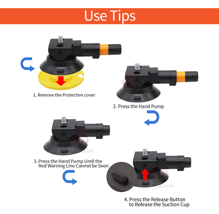 3'' Vacuum Suction Cup Hand Pump 75mm Vacuum Sucker Suction Cup Phone Stand Camera Bracket detail